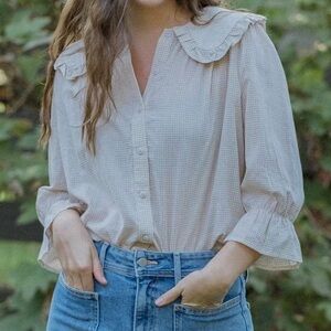 Peter Pan collar blouse
